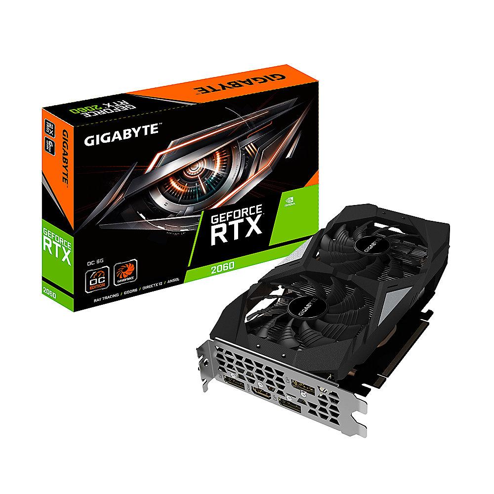 Gigabyte GeForce RTX 2060 OC 6GB GDDR6 Grafikkarte HDMI/3xDP