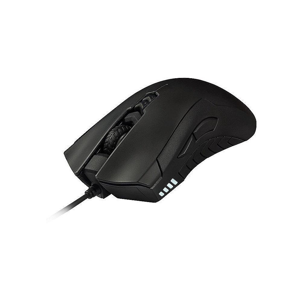 Gigabyte XM300 Gaming Maus mit 6400 DPI-Gamingsensor schwarz