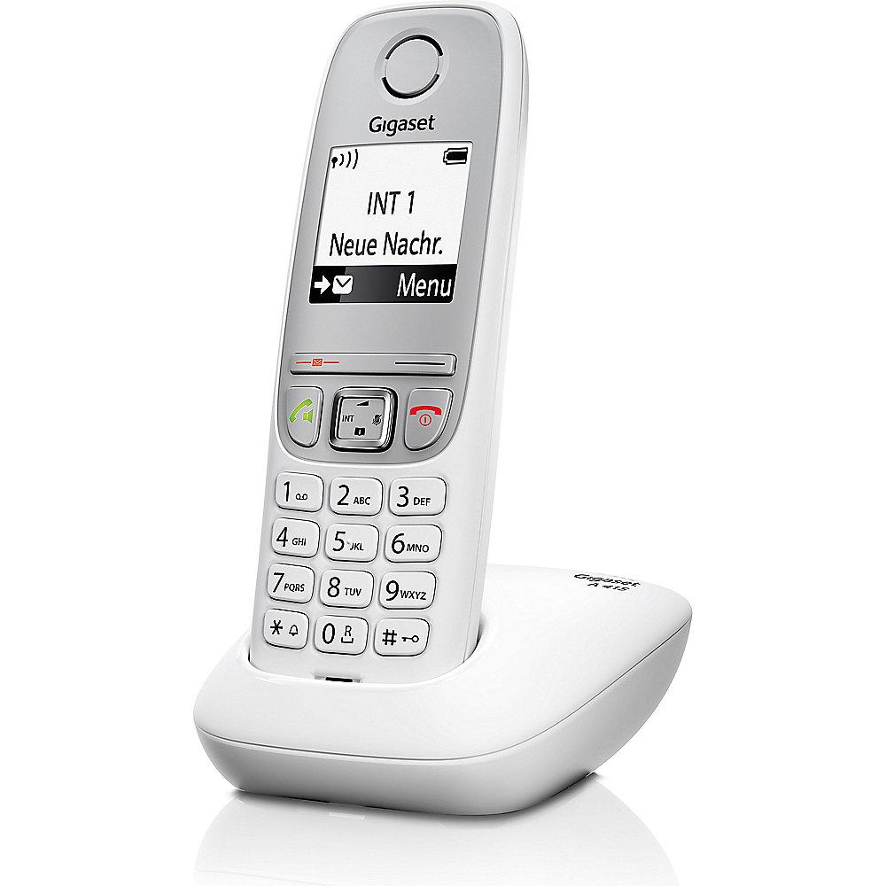 Gigaset A415 schnurloses Festnetztelefon (analog), weiß, Gigaset, A415, schnurloses, Festnetztelefon, analog, weiß