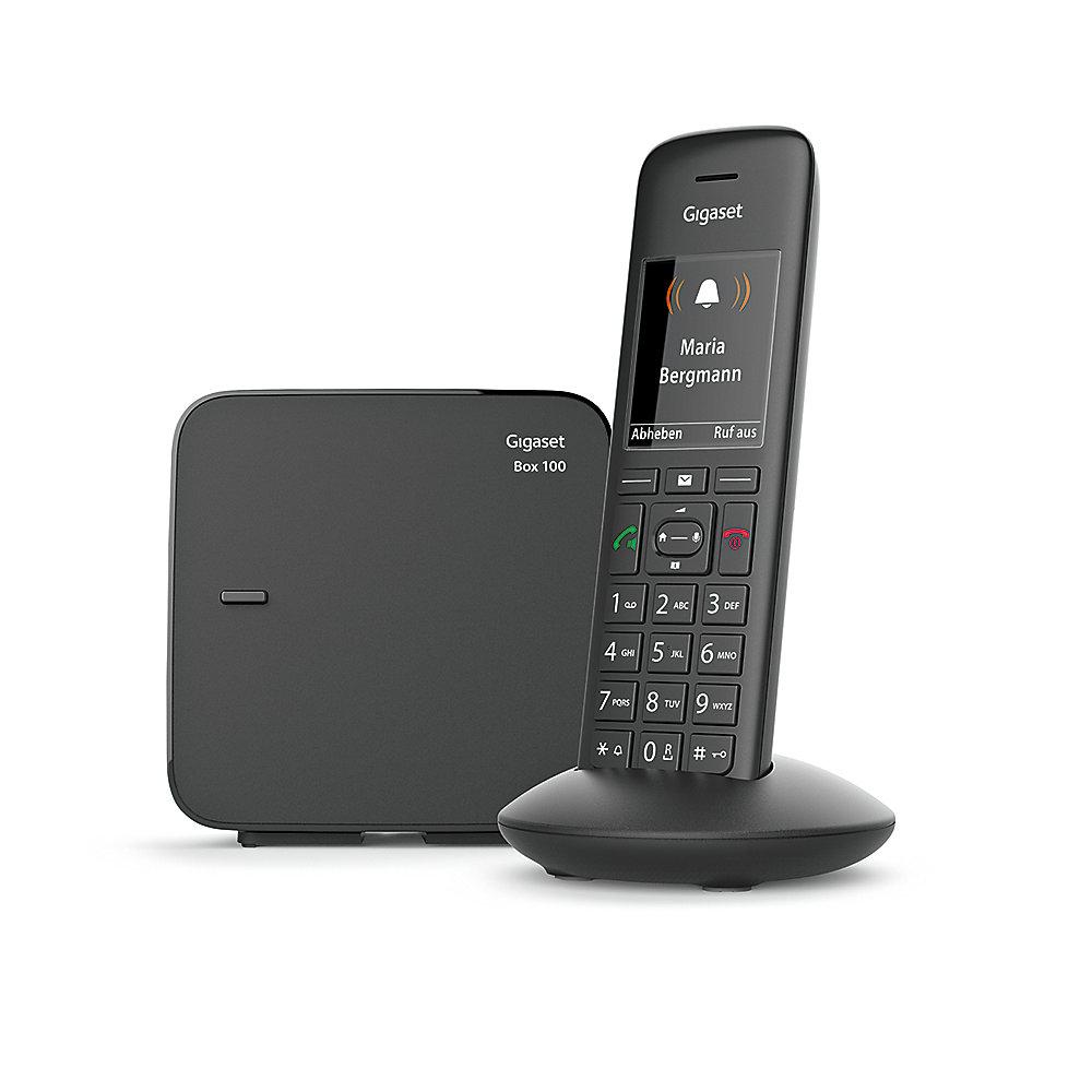 Gigaset C570 schnurloses Festnetztelefon (analog), schwarz