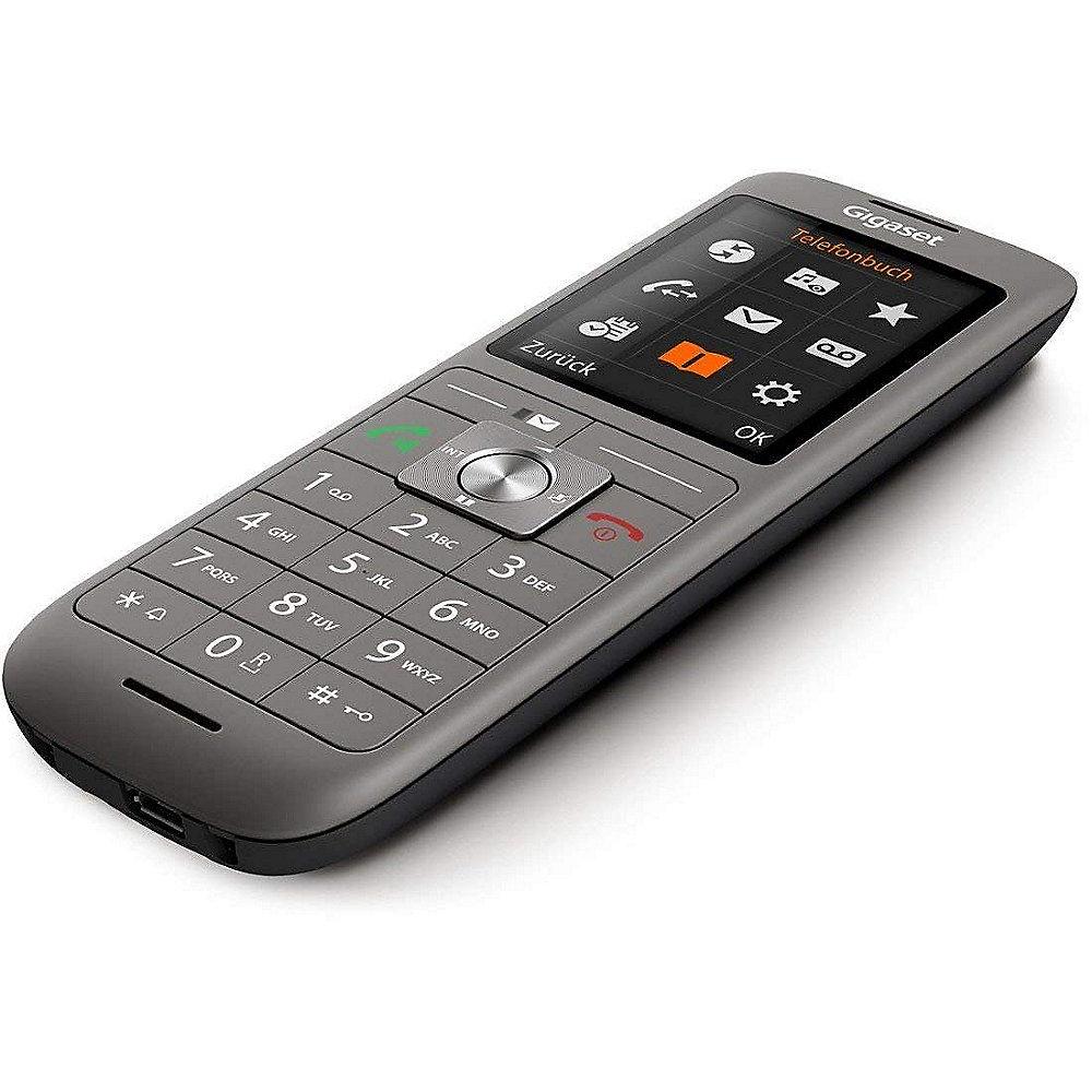 Gigaset CL660HX Duo 2x Universal Mobilteil DECT/-CAT-iq fähig schwarz/anthrazit, Gigaset, CL660HX, Duo, 2x, Universal, Mobilteil, DECT/-CAT-iq, fähig, schwarz/anthrazit