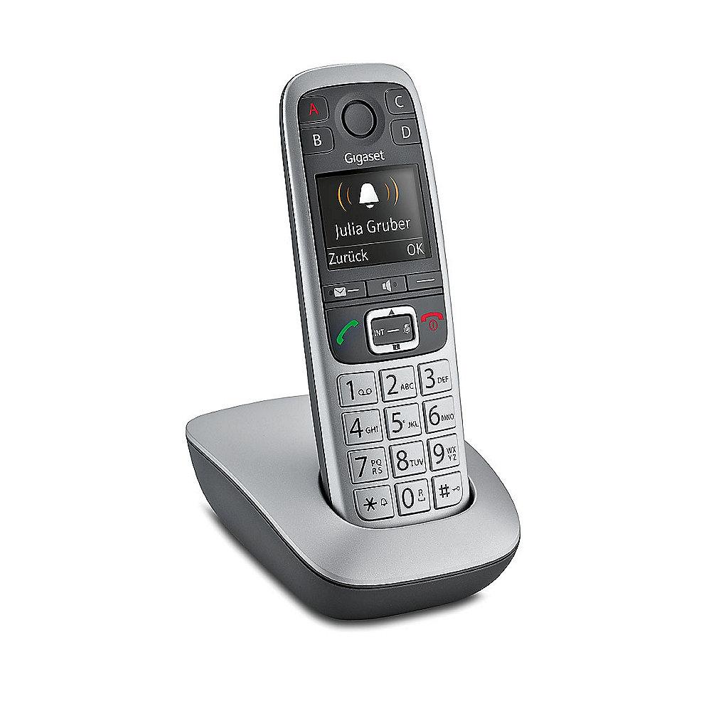 Gigaset E560 schnurloses Festnetztelefon (analog), platin, Gigaset, E560, schnurloses, Festnetztelefon, analog, platin