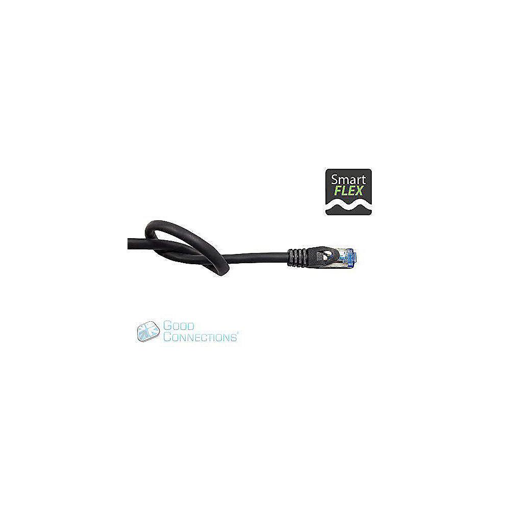 Good Connections 0,5m RNS Patchkabel SmartFLEX CAT6A S/FTP PiMF schwarz