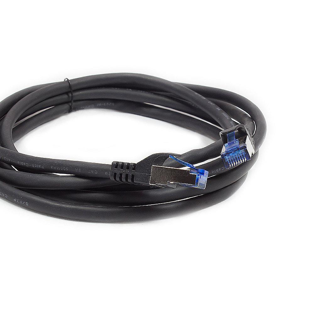 Good Connections 0,5m RNS Patchkabel SmartFLEX CAT6A S/FTP PiMF schwarz