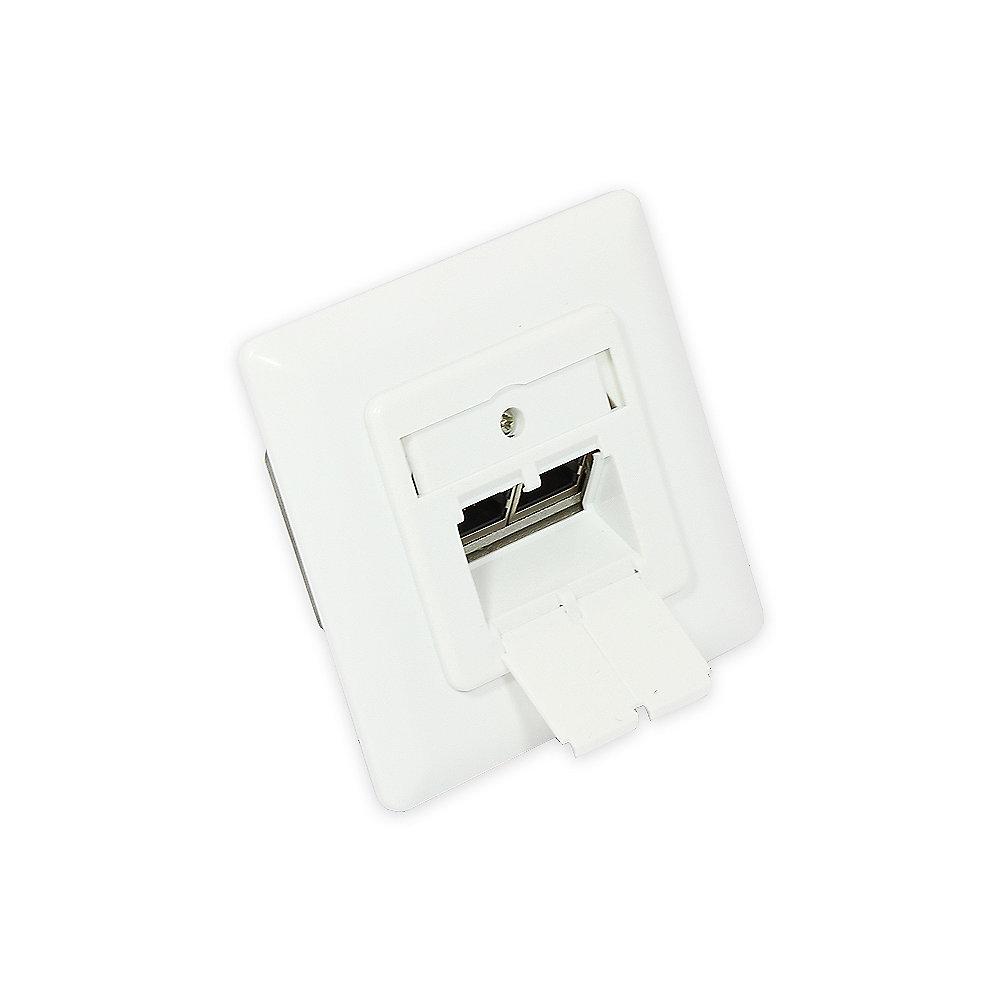 Good Connections Netzwerkdose CAT6 universal mit Aufputzgehäuse signalweiß