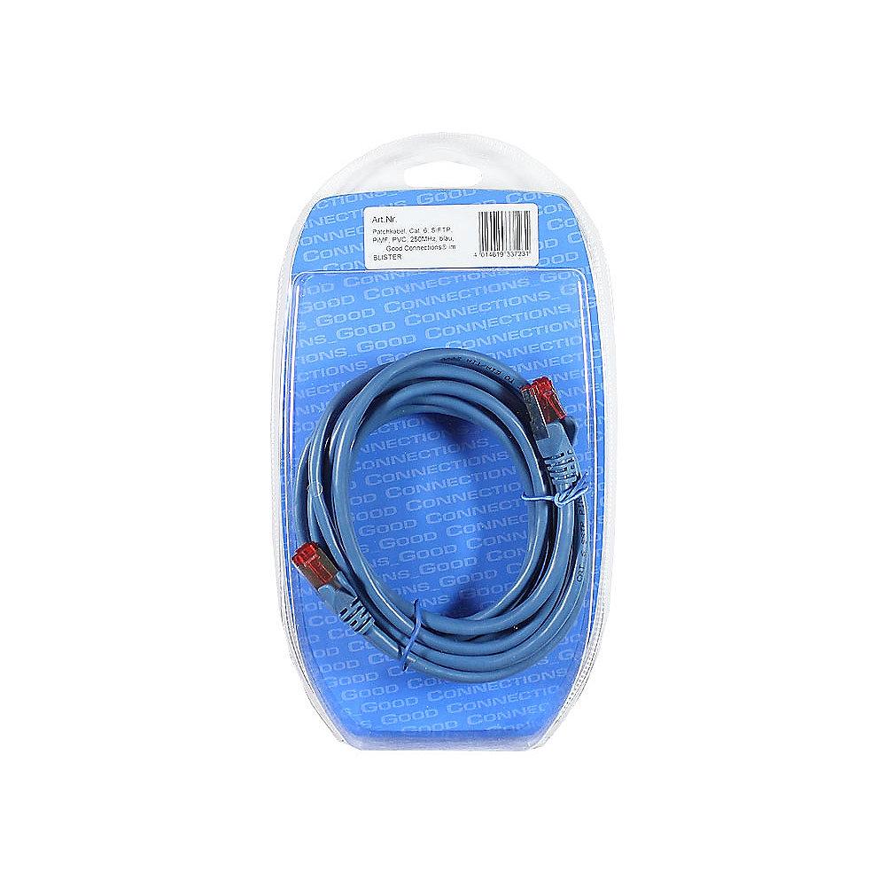Good Connections Patchkabel Cat. 6 2x RJ45 Stecker BLISTER blau 20m
