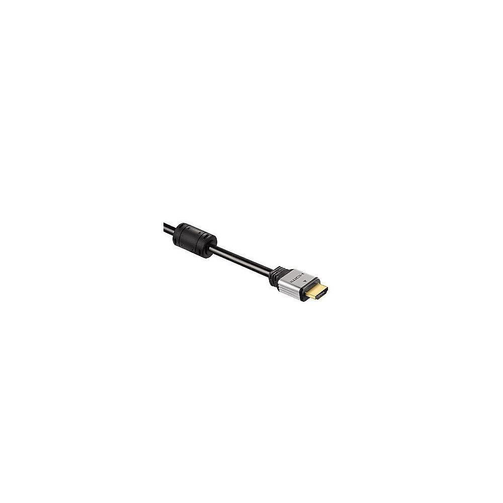 Hama HDMI Kabel 1,8m Typ-A High Speed Ethernet 24K gold 4K UHD St./St. schwarz