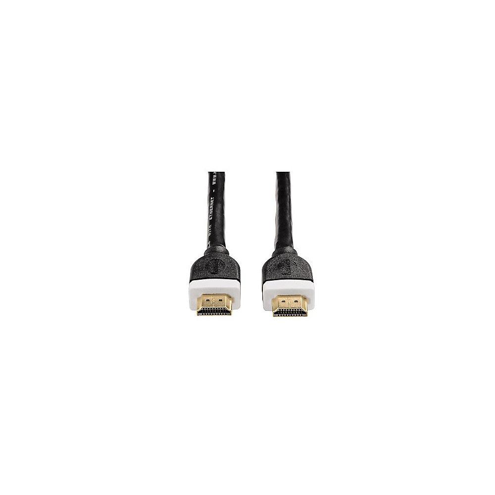 Hama HDMI Kabel 3m Typ-A High Speed Ethernet 4K UHD 3D St./St. schwarz