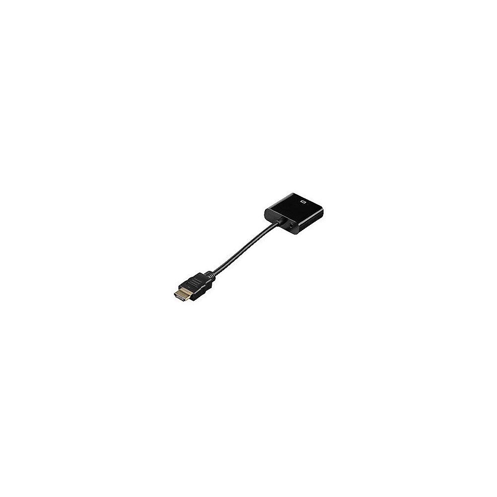 Hama HDMI Konverter Typ-A zu VGA mit Audio FHD St./Bu. schwarz