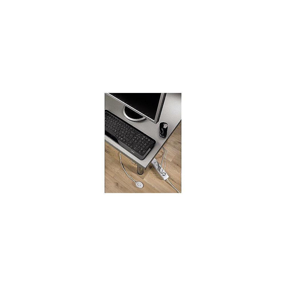 Hama Steckdosenleiste 6-fach mit komfort Fußschalter Weiß