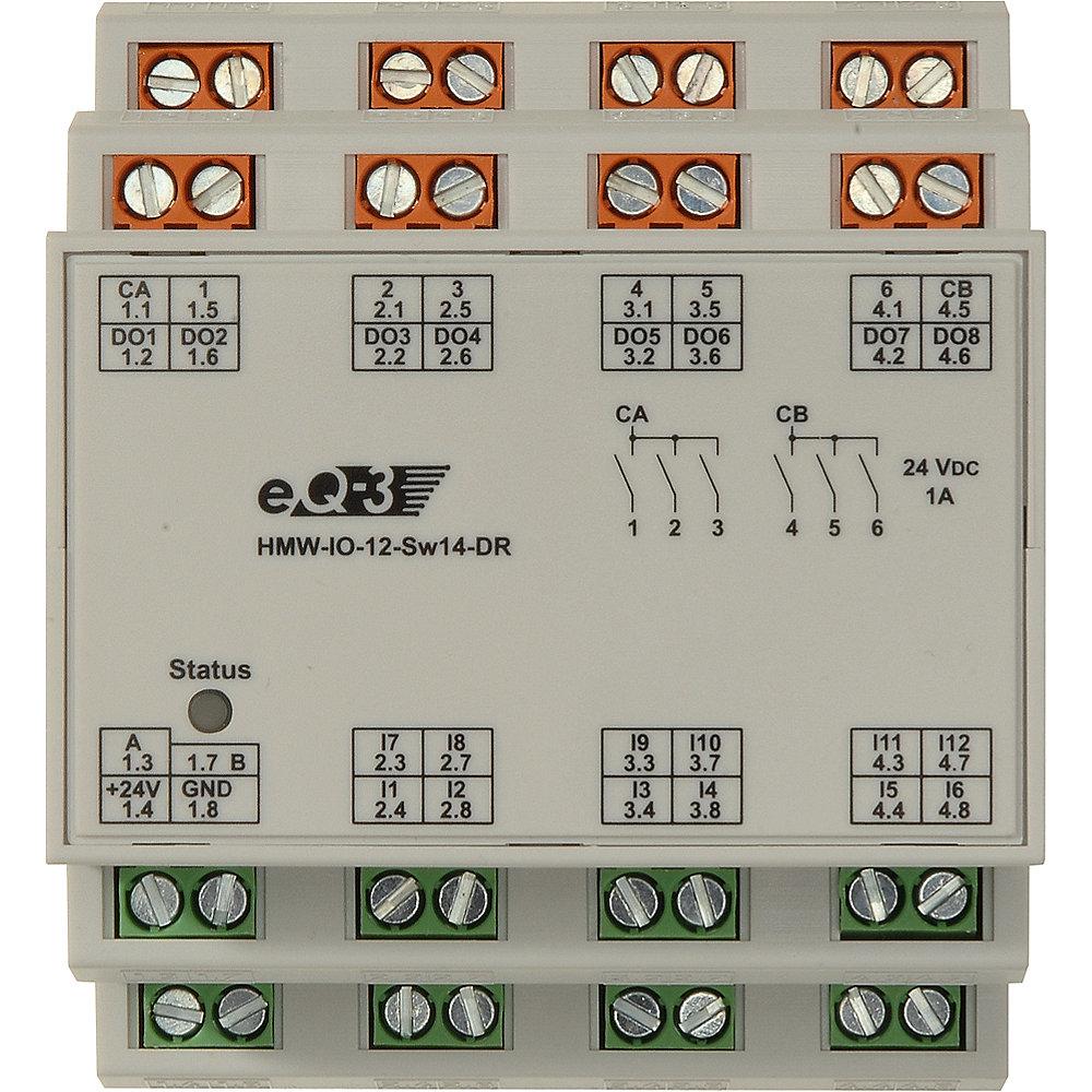 HomeMatic 92011 Wired RS485 I/O-Modul 12 Eingänge 14 Ausgänge HMW-IO-12-Sw14-DR