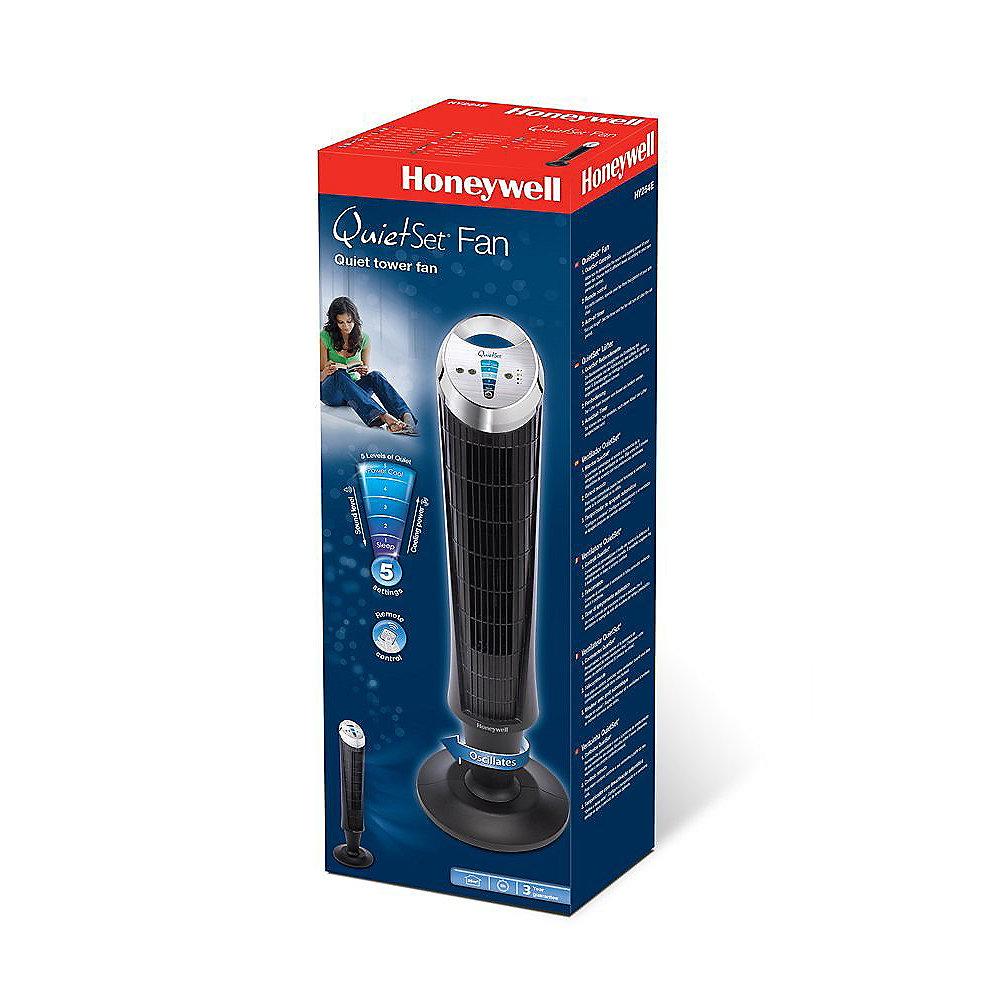Honeywell HY254E QuietSet Turmventilator 25 W  schwarz/chrom