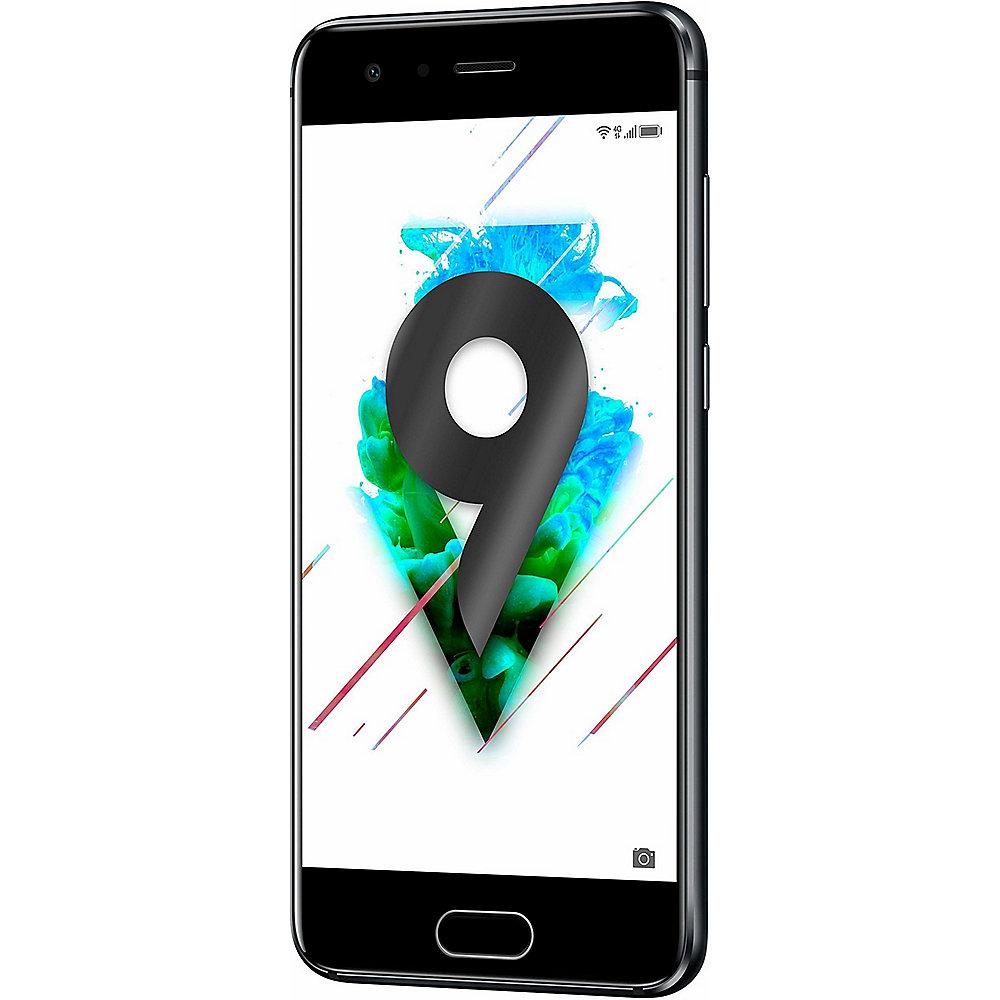 Honor 9 midnight black Dual-SIM Android 7.0 Smartphone mit Dual-Kamera, Honor, 9, midnight, black, Dual-SIM, Android, 7.0, Smartphone, Dual-Kamera