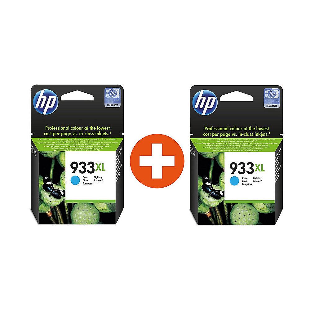 HP 933XL Original Druckerpatrone Cyan CN054AE (2 Stk)   10€, HP, 933XL, Original, Druckerpatrone, Cyan, CN054AE, 2, Stk, , 10€