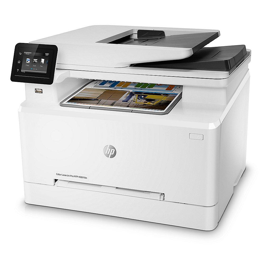 HP Color LaserJet Pro MFP M281fdn Farblaserdrucker Scanner Kopierer Fax LAN