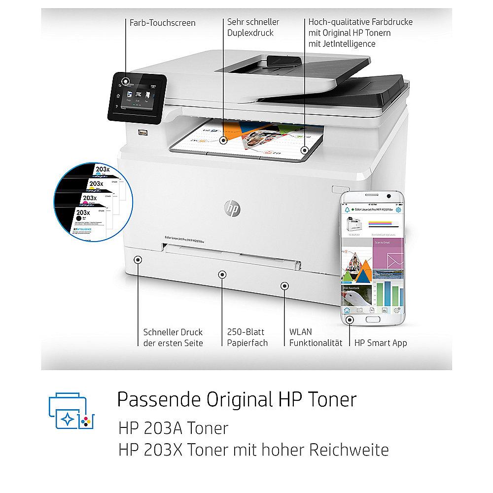 HP Color LaserJet Pro MFP M281fdw Farblaserdrucker Scanner Kopierer Fax LAN WLAN, HP, Color, LaserJet, Pro, MFP, M281fdw, Farblaserdrucker, Scanner, Kopierer, Fax, LAN, WLAN