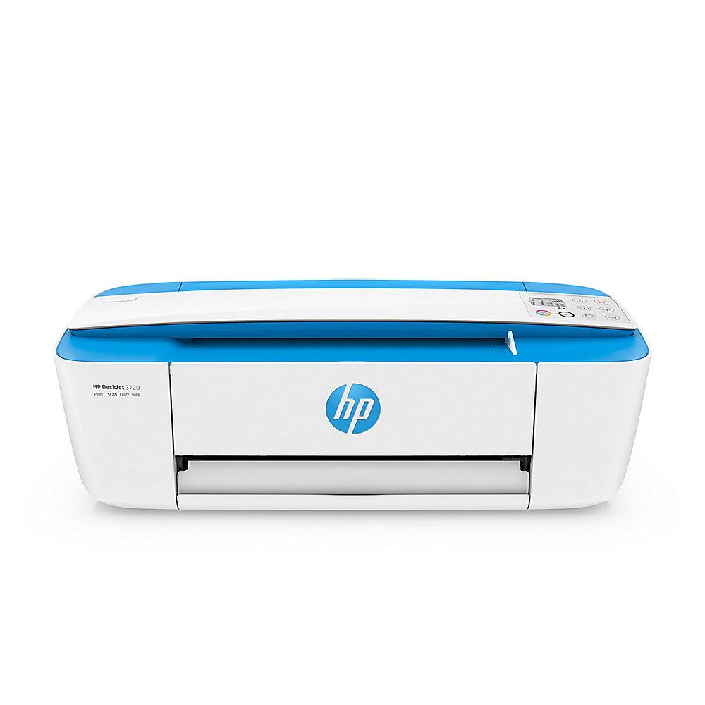 HP DeskJet 3720 blau Tintenstrahl-Multifunktionsdrucker Scanner Kopierer WLAN