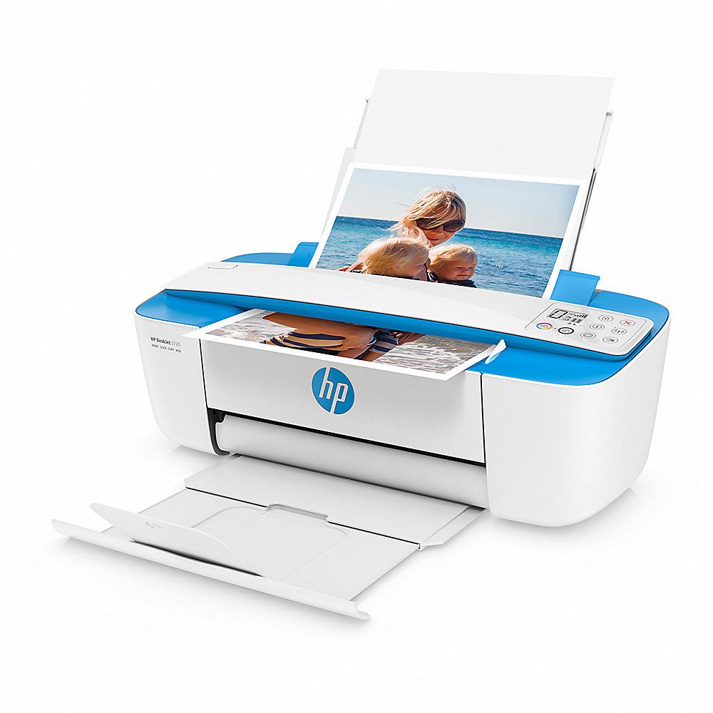 HP DeskJet 3720 blau Tintenstrahl-Multifunktionsdrucker Scanner Kopierer WLAN