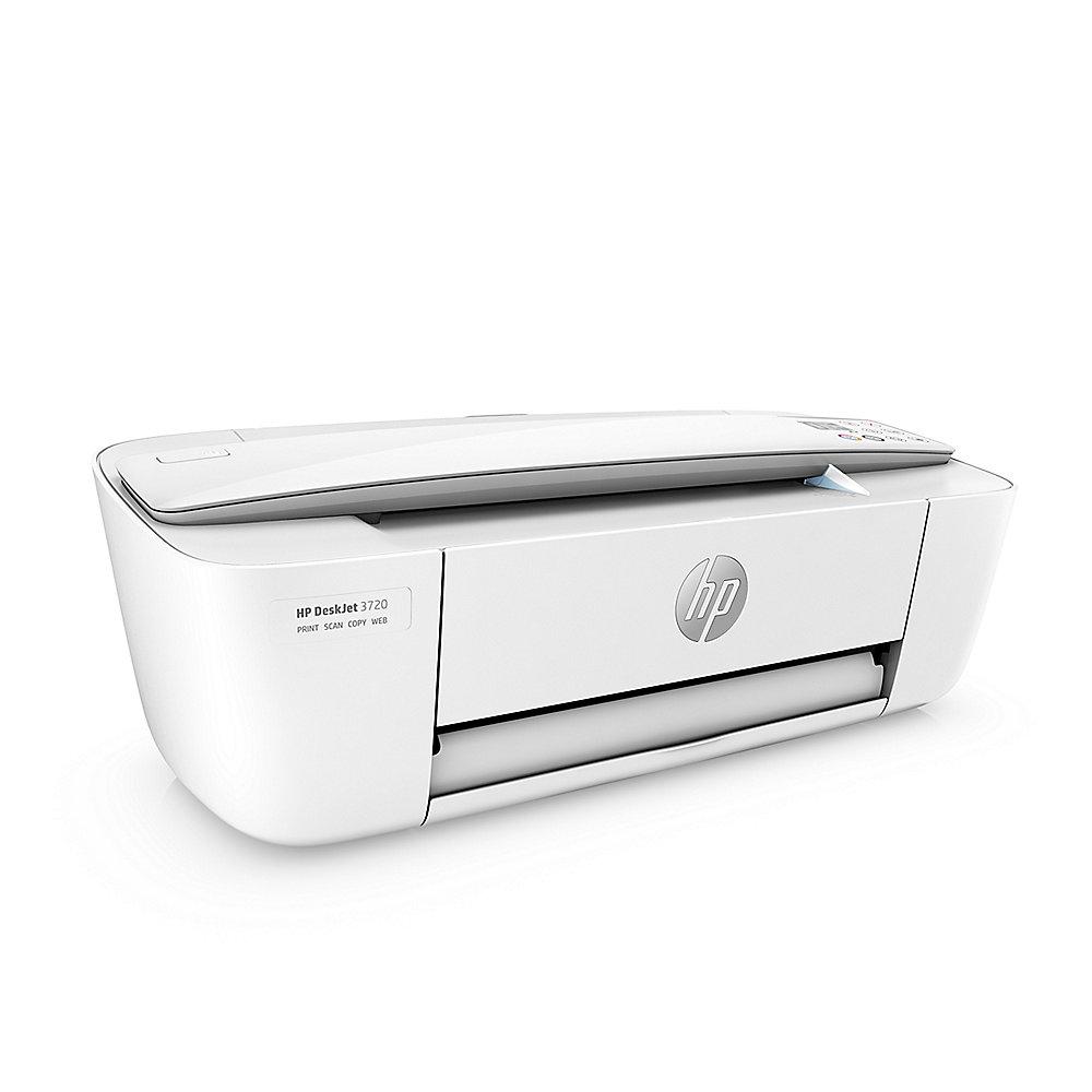 HP DeskJet 3720 grau Tintenstrahl-Multifunktionsdrucker Scanner Kopierer WLAN