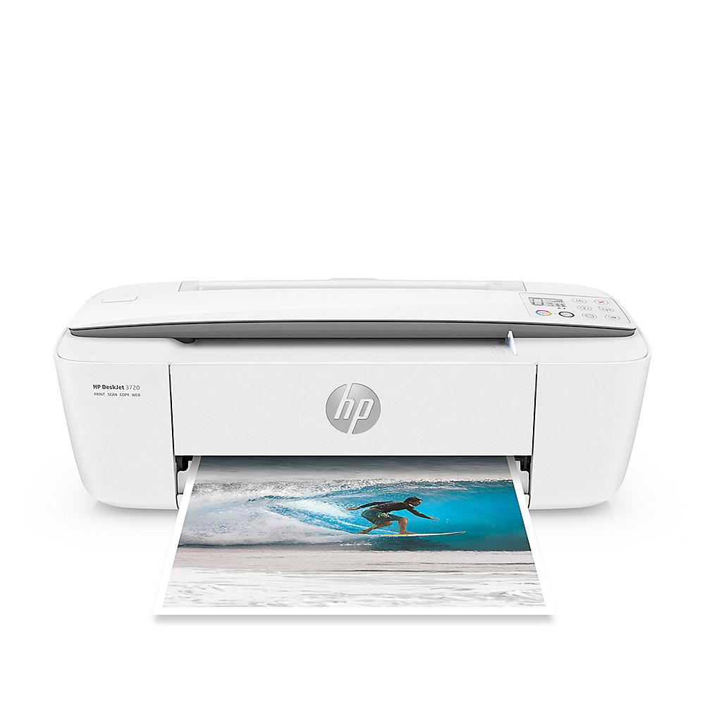 HP DeskJet 3720 grau Tintenstrahl-Multifunktionsdrucker Scanner Kopierer WLAN