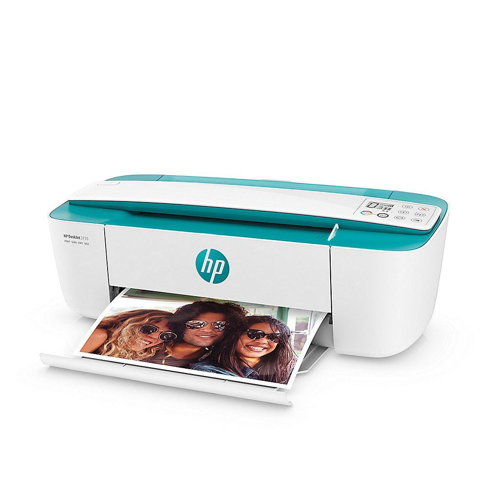 HP DeskJet 3735 grün Tintenstrahl-Multifunktionsdrucker Scanner Kopierer WLAN