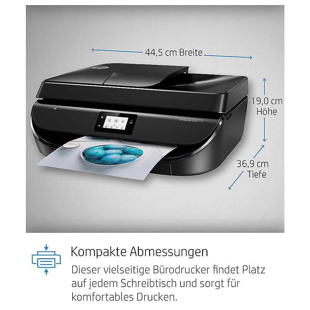 HP OfficeJet 5230 Multifunktionsdrucker Scanner Kopierer Fax WLAN