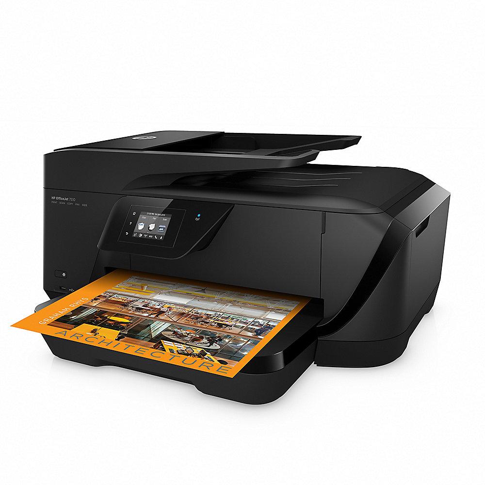 HP OfficeJet 7510 MFG Drucker Scanner Kopierer Fax WLAN A3   10 EUR
