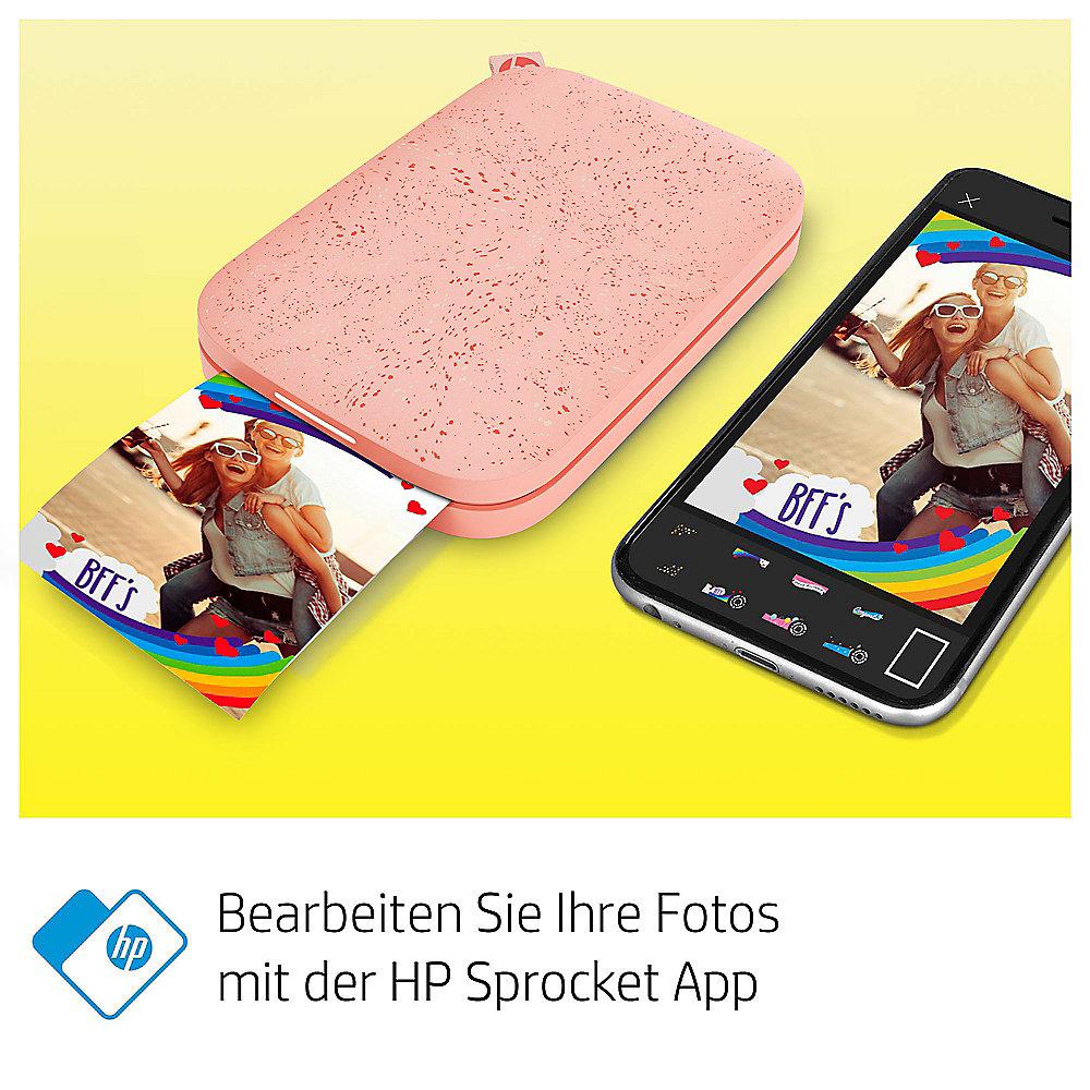 HP Sprocket New Edition Blush Pink mobiler Fotodrucker, HP, Sprocket, New, Edition, Blush, Pink, mobiler, Fotodrucker