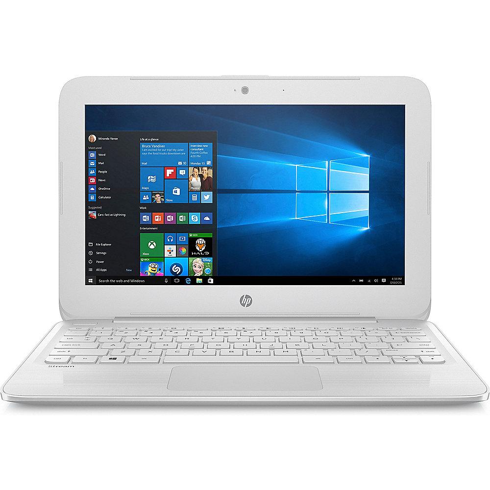 HP Stream 11-y001ng Notebook weiss N3060 eMMC matt HD Windows 10 inkl. Office365