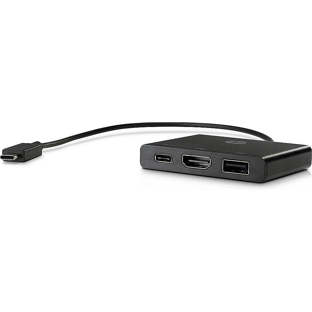 HP USB-C zu HDMI/USB 3.0/USB-C Hub 1BG94AA, HP, USB-C, HDMI/USB, 3.0/USB-C, Hub, 1BG94AA