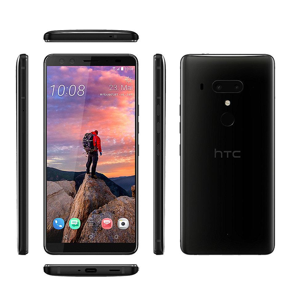 HTC U12  Dual-SIM ceramic black Dual-SIM Android 8 Smartphone