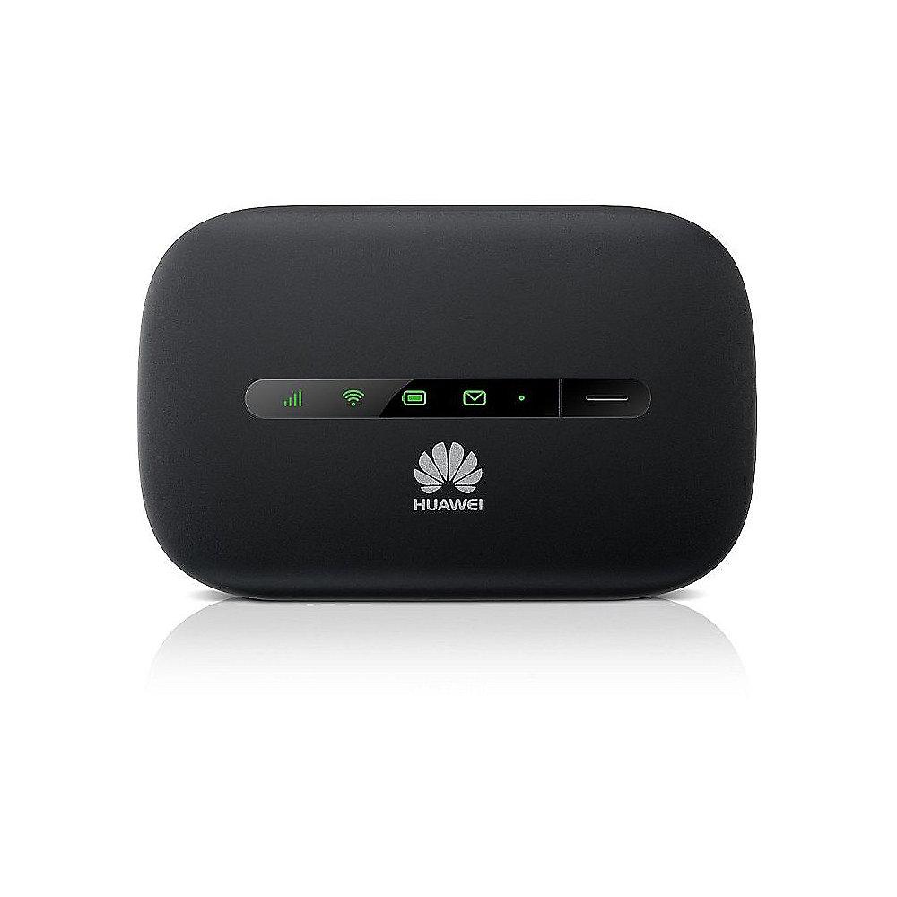 Huawei E5330 3G MIFI Wifi Router Mobiler Hotspot 21Mbps (ohne SIM-Lock) schwarz, Huawei, E5330, 3G, MIFI, Wifi, Router, Mobiler, Hotspot, 21Mbps, ohne, SIM-Lock, schwarz