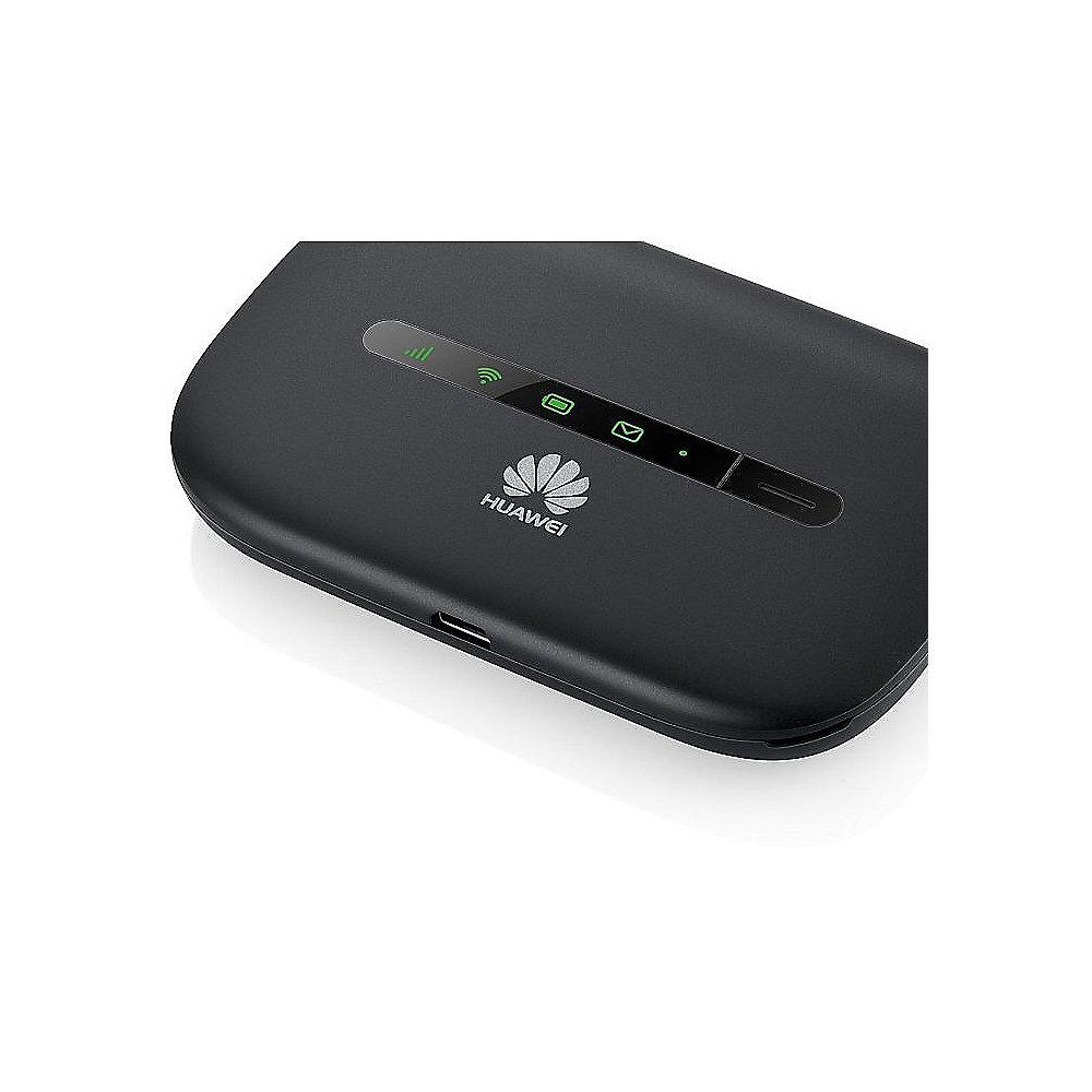 Huawei E5330 3G MIFI Wifi Router Mobiler Hotspot 21Mbps (ohne SIM-Lock) schwarz, Huawei, E5330, 3G, MIFI, Wifi, Router, Mobiler, Hotspot, 21Mbps, ohne, SIM-Lock, schwarz