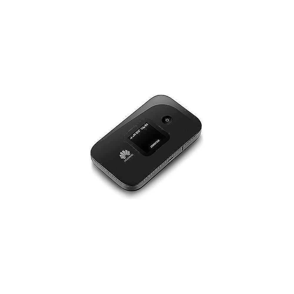 Huawei E5577S 4G LTE Cat4 150MBit/s Mobiler Hotspot schwarz, Huawei, E5577S, 4G, LTE, Cat4, 150MBit/s, Mobiler, Hotspot, schwarz