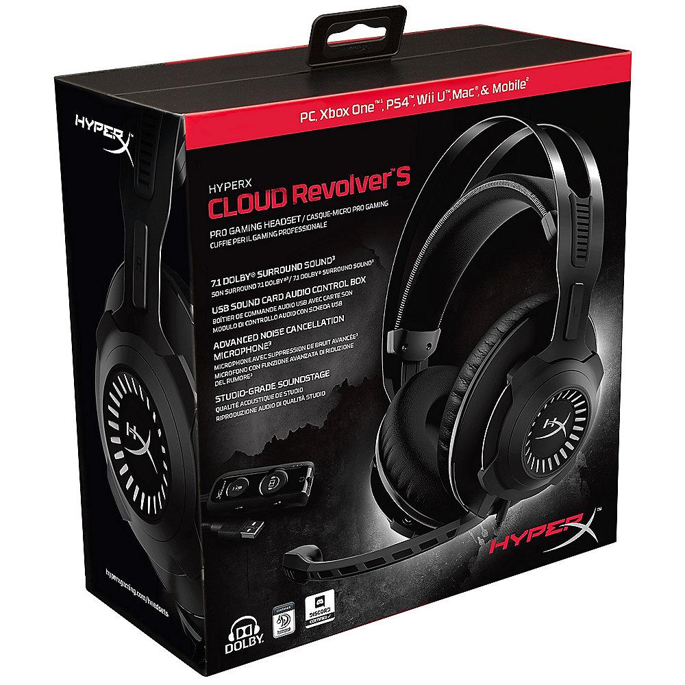 HyperX Cloud Revolver S Headset Schwarz