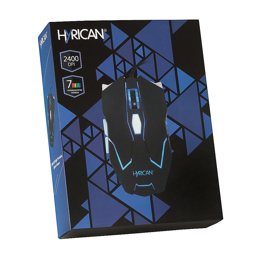 Hyrican Striker Gaming Maus 6-Tasten ST-GM075 Gaming, USB