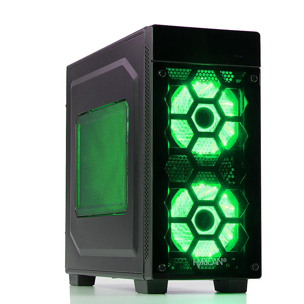 Hyrican Striker PC green Gaming PC i7-8700 16GB 2TB 500GB SSD RTX 2080Ti Win 10