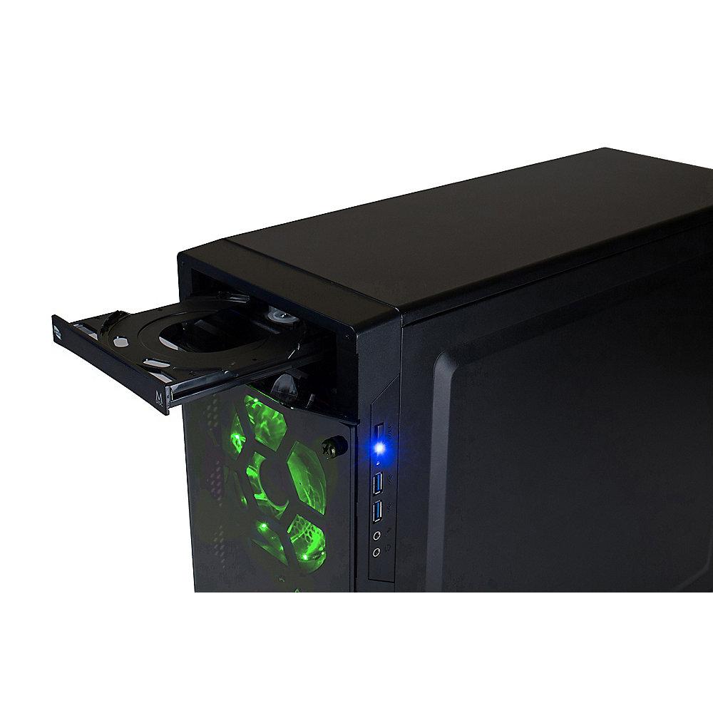 Hyrican Striker PC green Gaming PC i7-8700 16GB 2TB 500GB SSD RTX 2080Ti Win 10