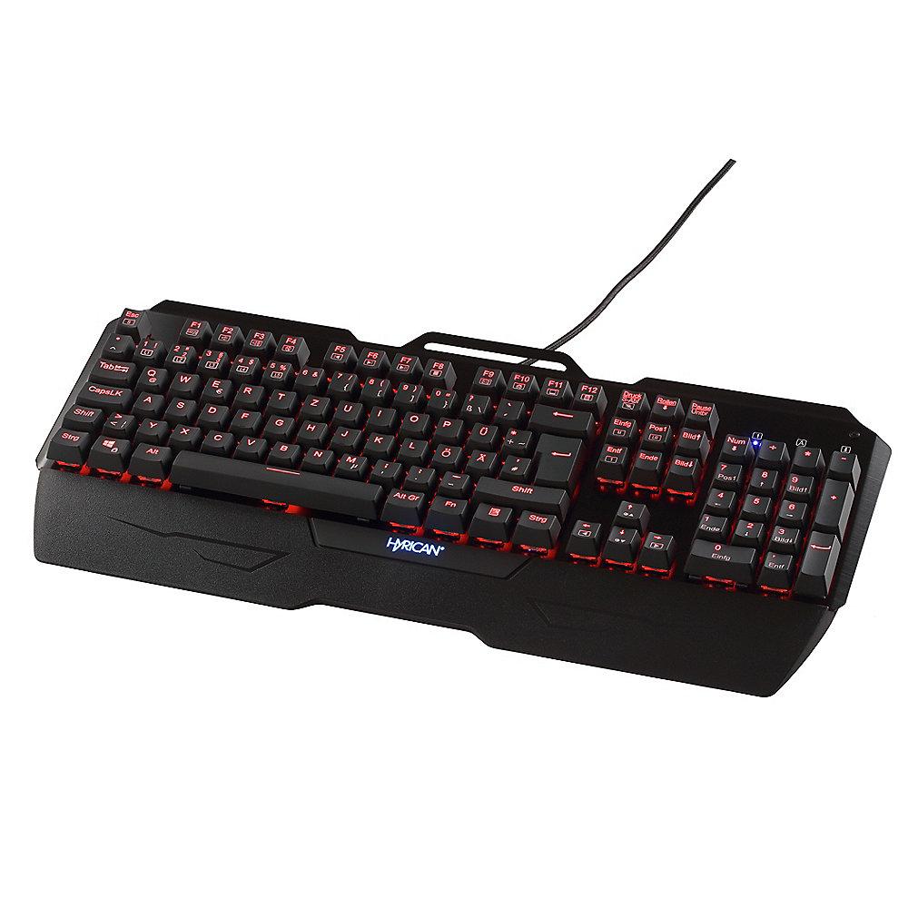 Hyrican Striker Tastatur ST-MK29 deutsch, Gaming RGB, USB, mechanisch