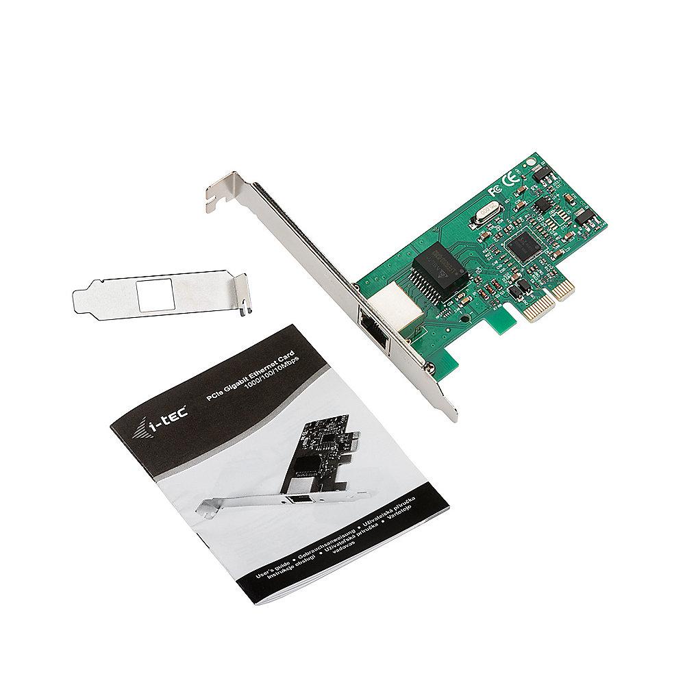 i-tec PCIe Gigabit Ethernet Card 1000/100/10 Mbps, i-tec, PCIe, Gigabit, Ethernet, Card, 1000/100/10, Mbps