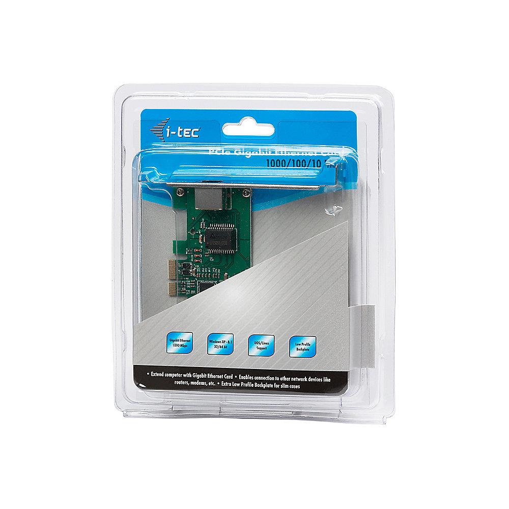 i-tec PCIe Gigabit Ethernet Card 1000/100/10 Mbps, i-tec, PCIe, Gigabit, Ethernet, Card, 1000/100/10, Mbps