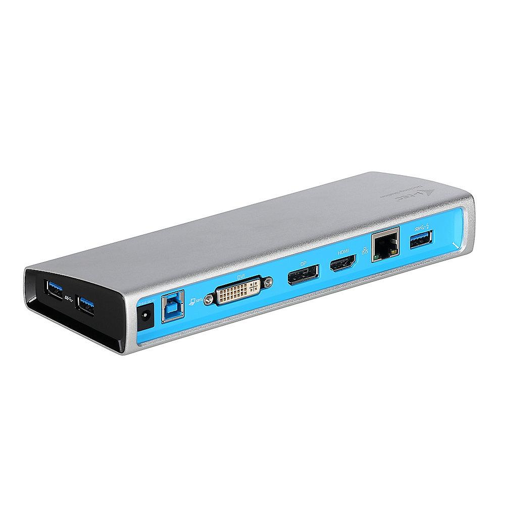 i-tec USB 3.0 Dual Docking Station HDMI/ DVI/DP Full HD  2560x1600 Gigabit