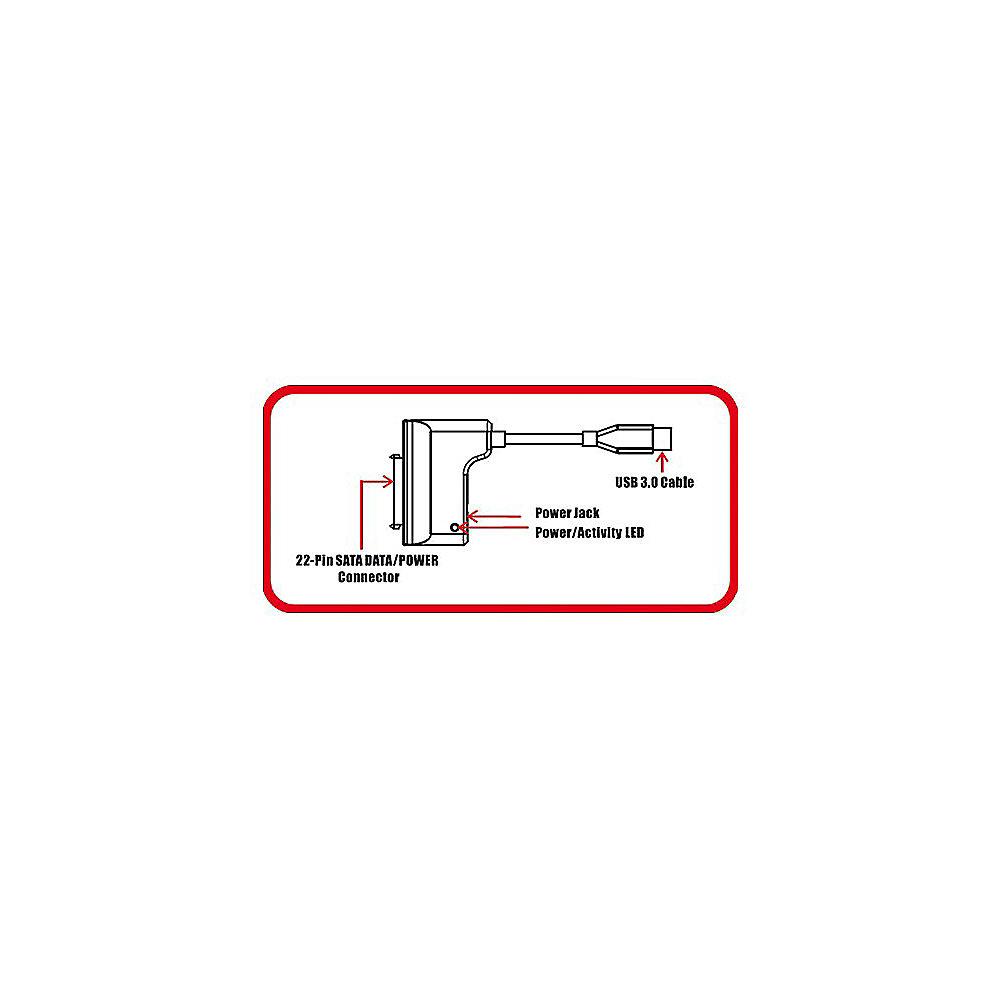 i-tec USB 3.0 zu SATA Adapter 0,15m St./St. schwarz