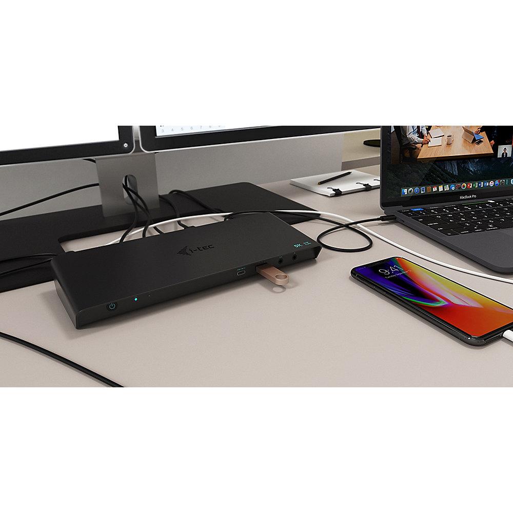 i-tec USB-C 3.0 Universal Docking Station 3x4K mit Ladefunktion (bis 60W)