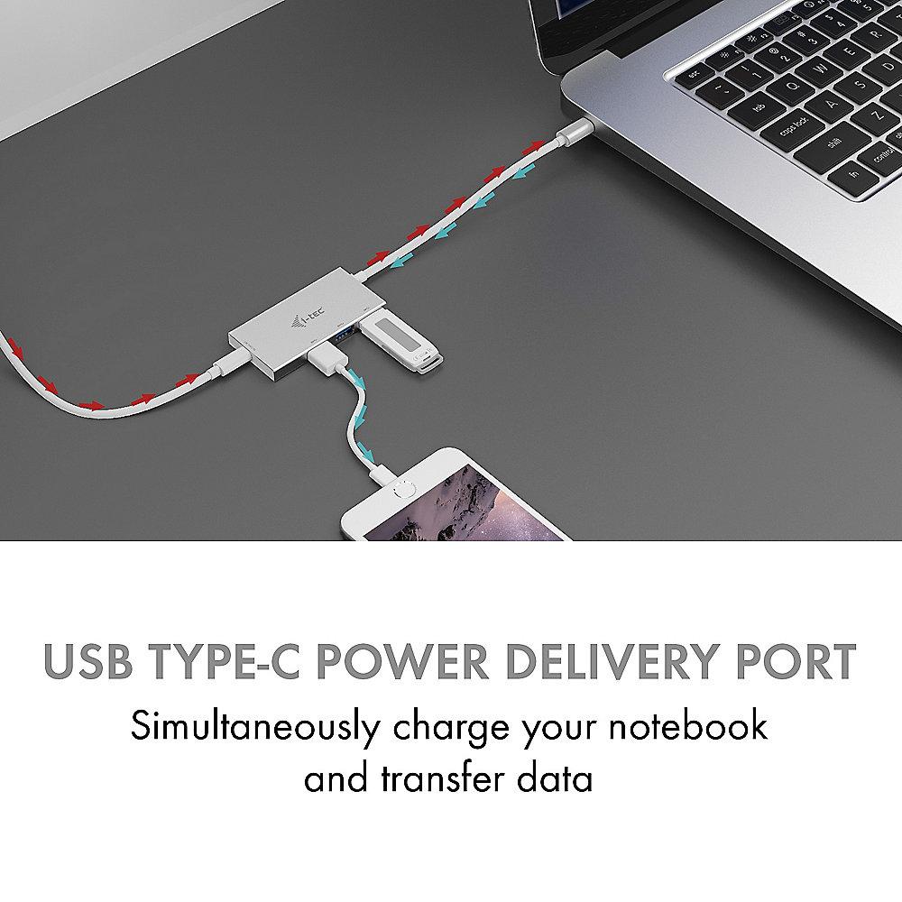 i-tec USB HUB 3-Port 3.1 Type-C auf USB 3.0 mit Power Delivery Funktion