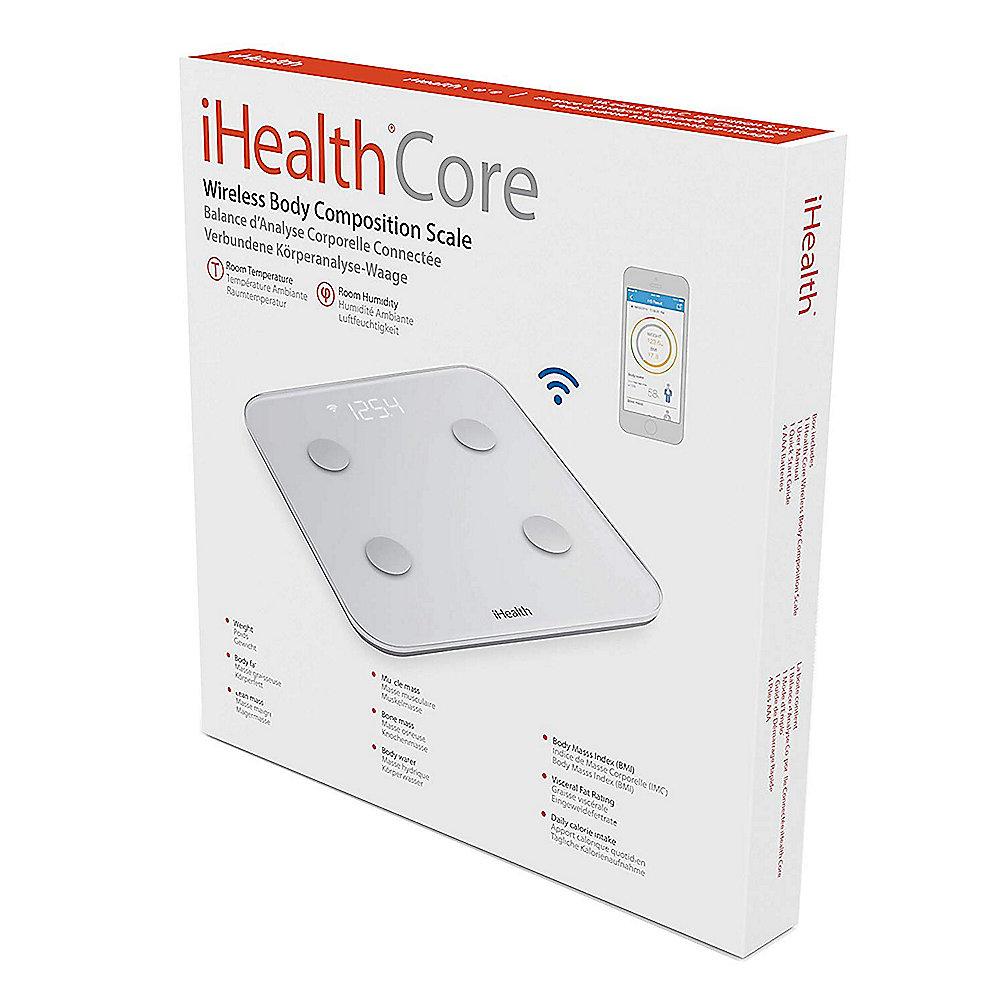 iHealth HS6 Core Vernetzte Körperanalysewaage weiß