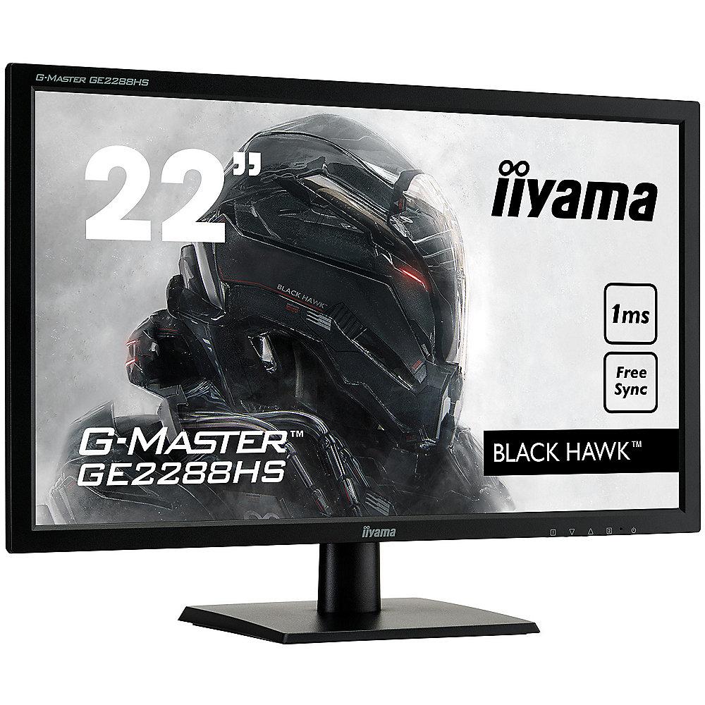 Iiyama G-Master GE2288HS-B1 FullHD Monitor 16:9 1ms HDMI/DVI AMD FreeSync LS, Iiyama, G-Master, GE2288HS-B1, FullHD, Monitor, 16:9, 1ms, HDMI/DVI, AMD, FreeSync, LS