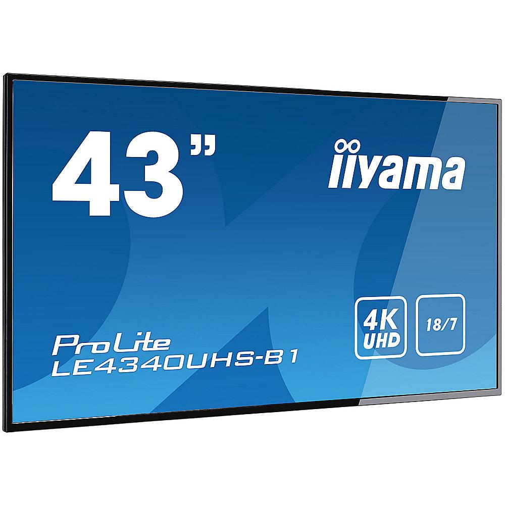 iiyama LE4340UHS-B1 43"/109cm 4K UHD Monitor HDMI/DVI/VGA LS