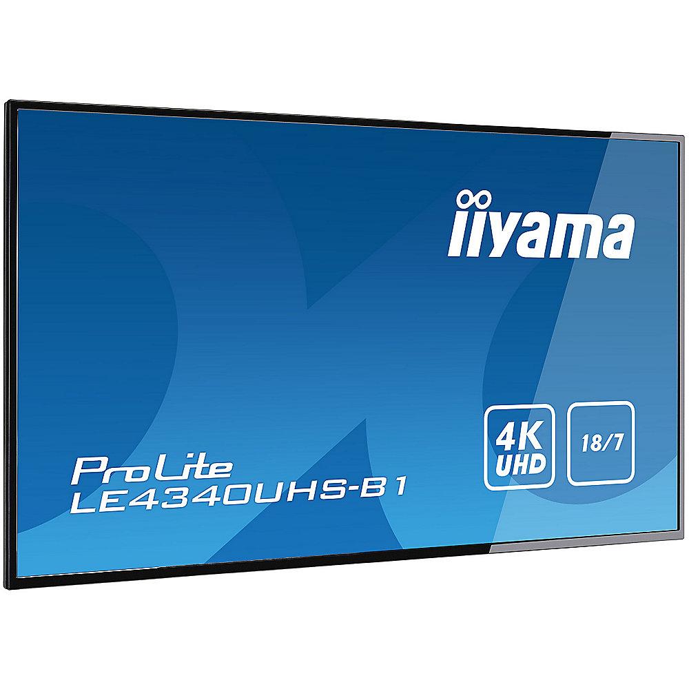 iiyama LE4340UHS-B1 43"/109cm 4K UHD Monitor HDMI/DVI/VGA LS