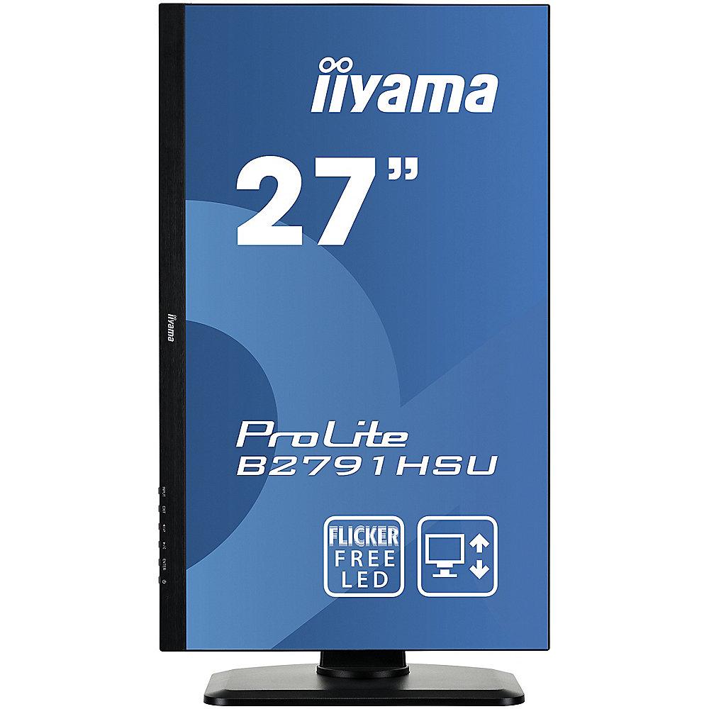 iiyama ProLite B2791HSU-B1 68,6cm (27") Full-HD VGA/DP/HDMI/USB 1ms 12Mio:1 LS